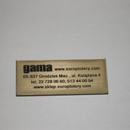 Tabliczka wykonana z laminatu grawerskiego 1.5 mm